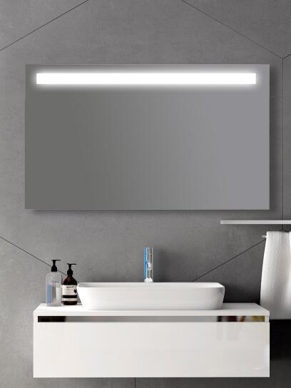 Zrcadlo 120 x 70 cm LED podsvícení pruh LUNA